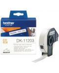 Хартиена лента Brother - DK-11203, за QL500, 17 x 87mm, Black/White - 1t